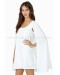 Nasty Gal Angel Cape Dress White